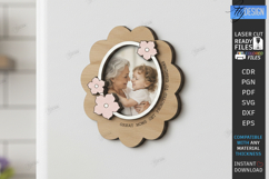 Mother's Day Mini Photo Frame Laser Cut | Picture Frames SVG Product Image 1