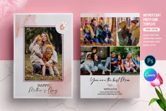 Mother Day Photo greeting card template