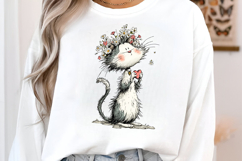 Mother's Day Royal Blossom Cat PNG Product Image 2