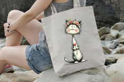 Mother's Day Royal Blossom Cat PNG Product Image 3