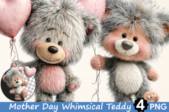Mother's Day Whimsical Teddy Bear Balloon Product Image 1
