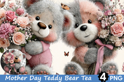 Mother's Day Whimsical Teddy Bear Floral Hug Product Image 1