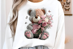 Mother's Day Whimsical Teddy Bear Floral Hug Product Image 2