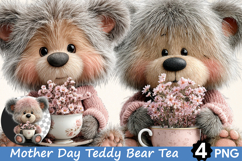 Mother's Day Whimsical Teddy Bear Tea Gift Product Image 1