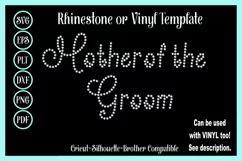 Rhinestone Mother of the Groom Wedding Sticky Flock - 4 Product Image 1