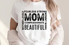 Mother lovely fearless strong SVG, Mother's Day SVG Product Image 2