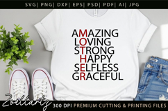 Happy Mothers Day SVG Cut file Mama Mom T-shirt Mug Tote Bag Product Image 3