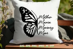 Mother Mama Mommy Mom SVG - Butterfly Mothers Day Gift Product Image 1