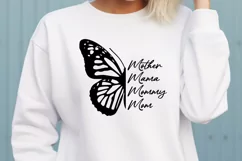Mother Mama Mommy Mom SVG - Butterfly Mothers Day Gift Product Image 3
