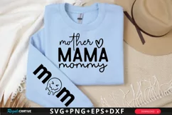 Mother Mama Mommy Sleeve SVG, Motivational SVG Design Product Image 1