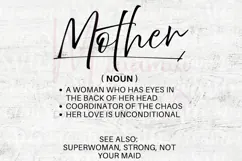 Mother Noun SVG, Mom Definition SVG, Mother Quote SVG Product Image 4