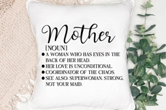 Mother Noun A Woman Who Has SVG Design Product Image 5