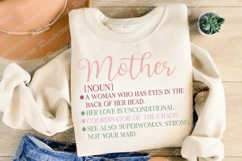 Mother Noun A Woman Who Has SVG Design Product Image 4
