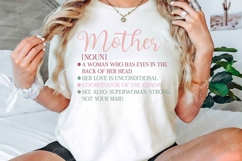 Mother Noun A Woman Who Has SVG Design Product Image 3