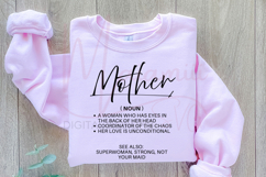 Mother Noun SVG, Mom Definition SVG, Mother Quote SVG Product Image 3