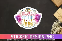 Mother of the bride Stickers PNG Product Image 1