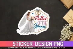 Mother of the groom Stickers PNG Product Image 1