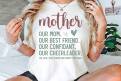 Mother Our Mom. Our Best Friend SVG Design Product Image 3
