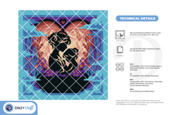 Heart of Home 3D Shadow Box - Mom and Daughter 3D SVG Product Image 4