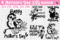 Mothers Day SVG | Parrot Mom SVG | Cute animal Product Image 1