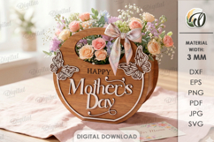 Mother's Day Bags Bundle Laser cut. Gift Bag SVG Product Image 6