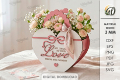 Mother's Day Bags Bundle Laser cut. Gift Bag SVG Product Image 7