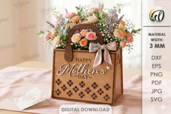 Mother's Day Bags Bundle Laser cut. Gift Bag SVG Product Image 11