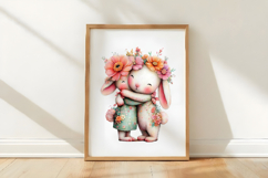 Whimsical Mother's Day Bunny Clipart Product Image 2