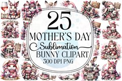 Mother's Day Bunny Sublimation Bundle Product Image 1