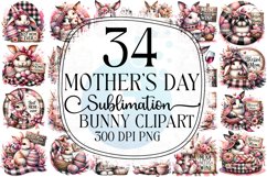 Mother's Day Bunny Sublimation Bundle Product Image 1
