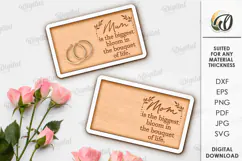 Mother's Day Decorative Tray Laser Cut. Jewelry Plate SVG Product Image 1