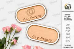 Mother&#039;s Day Decorative Tray Laser Cut Bundle. Jewelry Plate Product Image 13