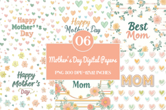 Mothers Day Digital Paper, Mothers Day PNG Product Image 1