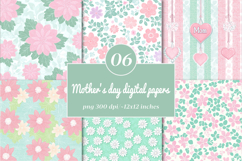 Mothers day digital papers - Mothers day Product Image 1