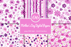 Mother's Day Digital Papers, Mom Paper Product Image 1