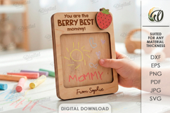 Mother's Day Drawing Plaques Bundle Laser Cut. Mom Card SVG Product Image 4