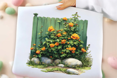 Mother's Day Fence Flower Clipart Product Image 3