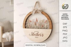 Mother's Day Floral Decors Bundle Laser Cut. Wall Decor SVG Product Image 2