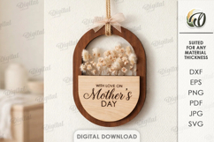 Mother's Day Floral Decors Bundle Laser Cut. Wall Decor SVG Product Image 14