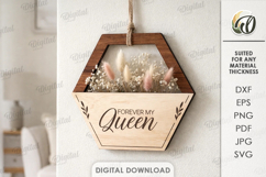 Mother's Day Floral Decors Bundle Laser Cut. Wall Decor SVG Product Image 4