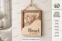 3D Mother's Day Floral Decor Laser Cut. Wall Decor SVG Product Image 1