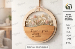 Mother's Day Floral Decors Bundle Laser Cut. Wall Decor SVG Product Image 10