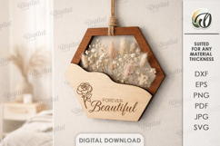 3D Mother's Day Floral Decor Laser Cut. Wall Decor SVG Product Image 1