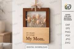 Mother's Day Floral Decors Bundle Laser Cut. Wall Decor SVG Product Image 12