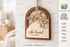 3D Mother's Day Floral Decor Laser Cut. Wall Decor SVG Product Image 1