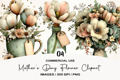Mother's Day Flower Clipart Product Image 1