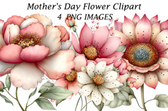 Mother's Day Flower Clipart Product Image 1