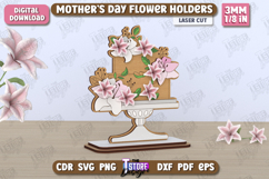 Mother&#039;s Day Flower Holder | Mother&#039;s Day Gift Idea | CNC Product Image 1