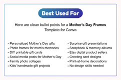 Mothers Day Photo Frame Canva Editable Template PDF Product Image 9