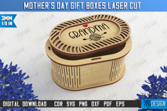 Mother&#039;s Day Gift Box | Oval Storage Box | Jewelry Box | CNC Product Image 1